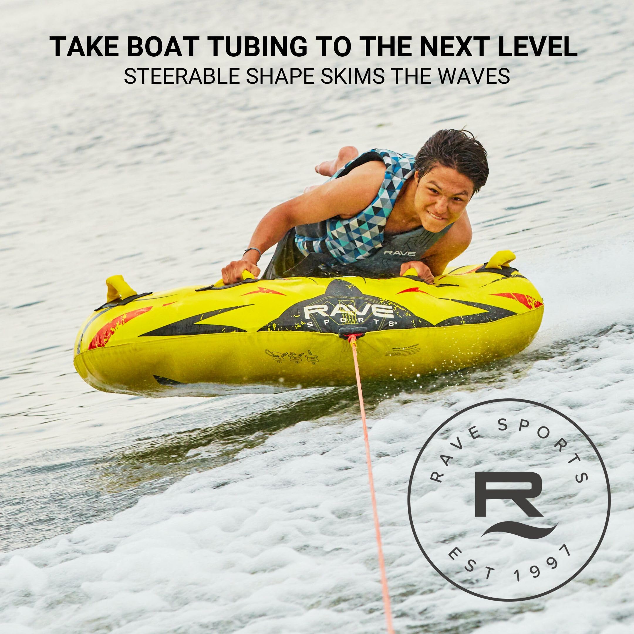 Amazon.com : Razor 2 Rider Towable : Waterskiing Towables : Sports